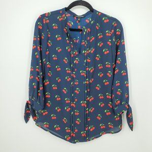 41 Hawthorn Melisa Tie Sleeve Cherry Blouse